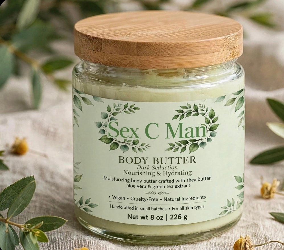 Sex C Man Body Butter formula close-up